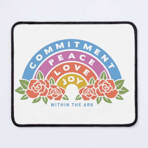 Item preview, Christian Rainbow Commitment Peace Love Joy T-Shirt designed and sold by Within The Ark.