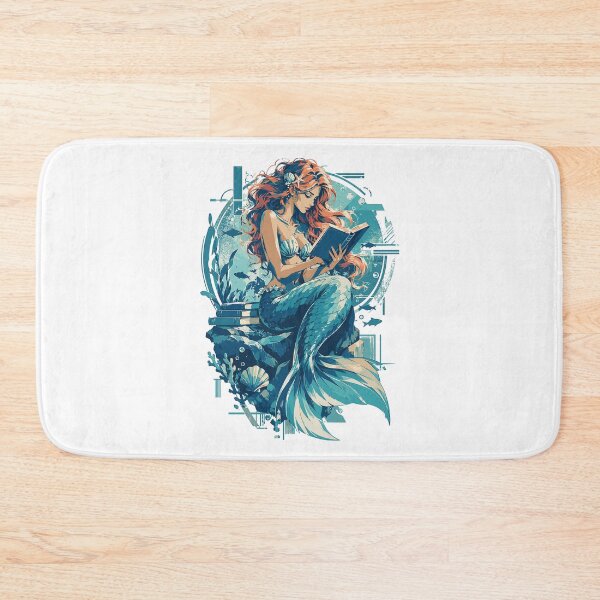 Item preview, Mermaid under the spell of reading: Bookworm designed and sold by Pineapple-Tree.