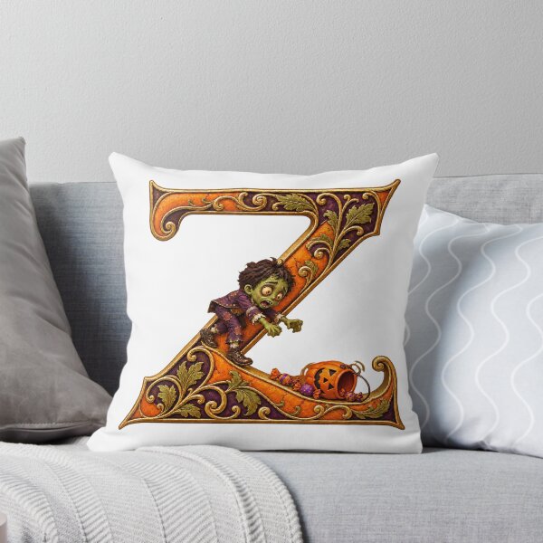 Item preview, THE HAUNTED LETTERS COLLECTION - Z — ZOMBIE’S ZIGZAG designed and sold by WheelieGdArt.