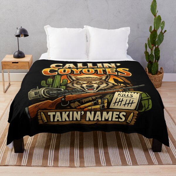 Item preview, Coyote Hunter Wolf Western Hunting Vintage designed and sold by SidTastic .