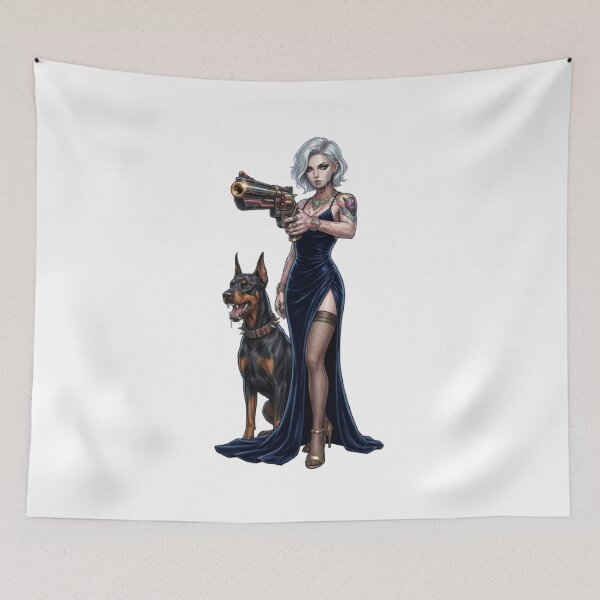 Item preview, “Fatal Beauty: an armed and dangerous woman” designed and sold by CHRIST5000.