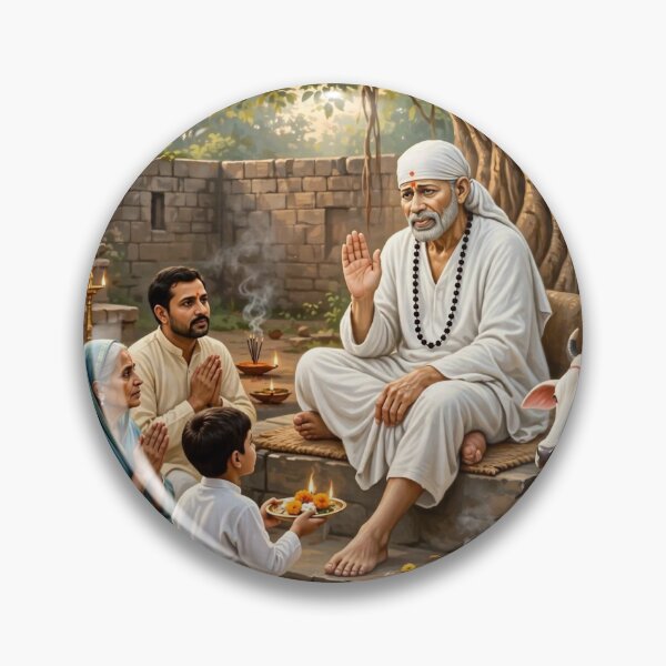 Item preview, Shiridi sai baba image  designed and sold by Harrytinkustore.