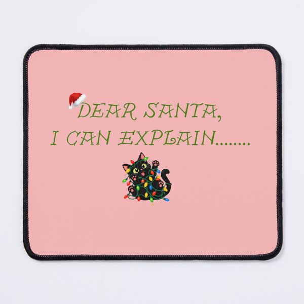 Item preview, Dear Santa I Can Explain Black Cat Christmas Lights designed and sold by SolutionsArt.