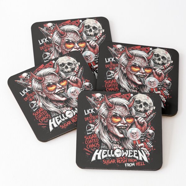 Item preview, Halloween Cyber Horns Skull Lollipop Glasses designed and sold by Voodoo Store Paranormal Collections.