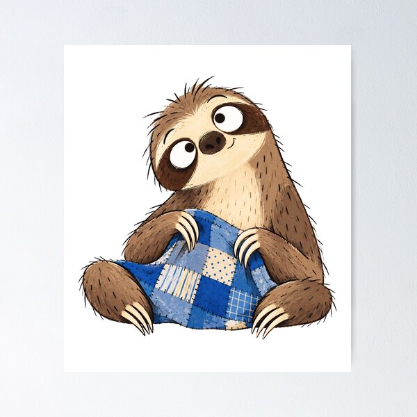 Item preview, Sloth Wrapped in Patchwork designed and sold by The-Art-of-D.