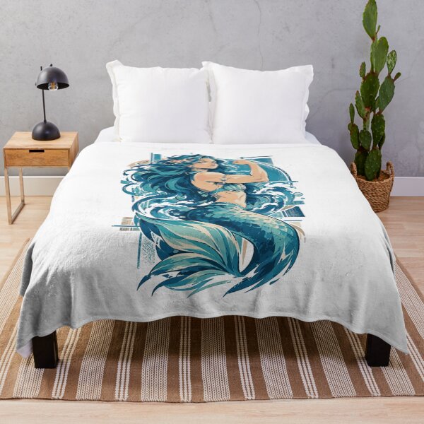 Item preview, Delicate mermaid shows off strong muscles designed and sold by Pineapple-Tree.