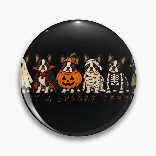 Item preview, Just A Spooky Terrier Halloween Costume Dogs – Cute Vintage Dog Design designed and sold by Vsajanas.