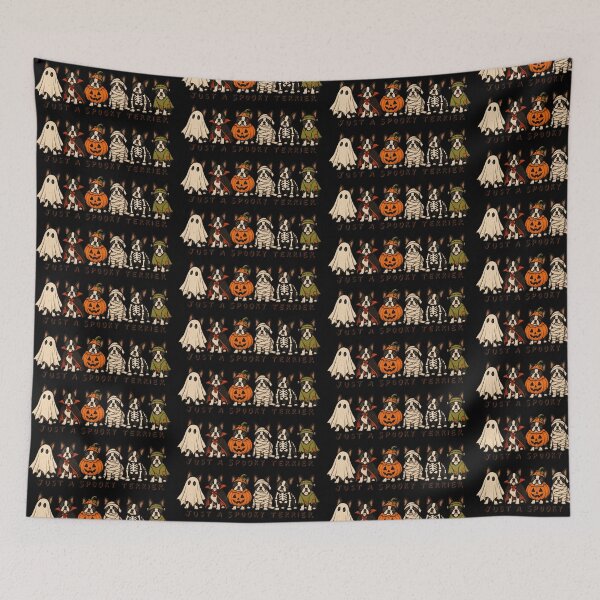Item preview, Just A Spooky Terrier Halloween Costume Dogs – Cute Vintage Dog Design designed and sold by Vsajanas.