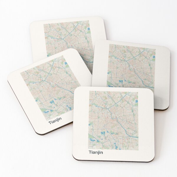 Item preview, Tianjin Minimalistic Map Art designed and sold by MapsNerd.