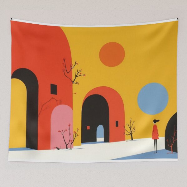 Item preview, Bright Surreal Arches designed and sold by Mary Spencer.