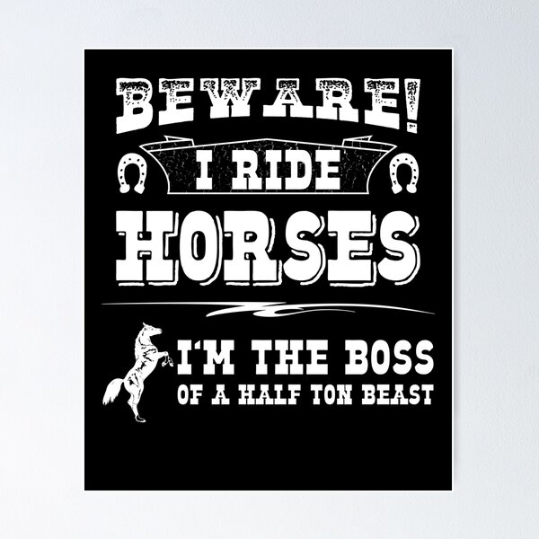 Item preview, Be Aware I Ride Horses designed and sold by inkedtee.