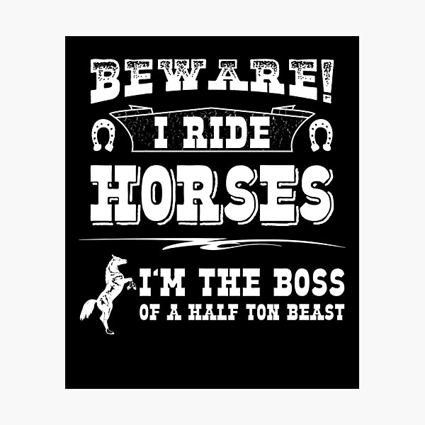 Item preview, Be Aware I Ride Horses designed and sold by inkedtee.