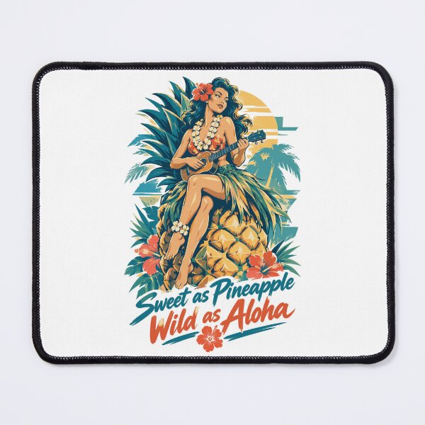 Item preview, Hula Girl & Pineapple – Sweet & Wild Hawaii designed and sold by Pineapple-Tree.