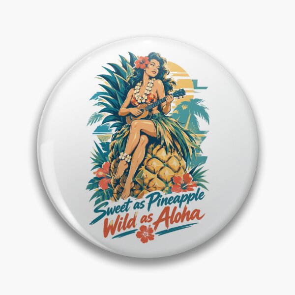 Item preview, Hula Girl & Pineapple – Sweet & Wild Hawaii designed and sold by Pineapple-Tree.