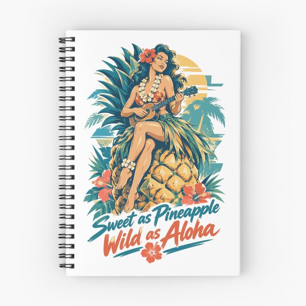 Item preview, Chica Hula y Piña – Dulce y Salvaje Hawái designed and sold by Pineapple-Tree.