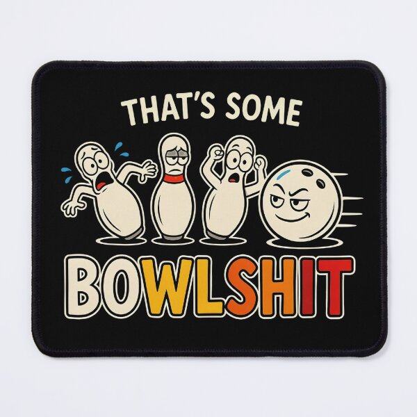 Item preview, That's Some Bowlshit – Funny Bowling Cartoon & Bowling Pun designed and sold by ZyziowskyArt.