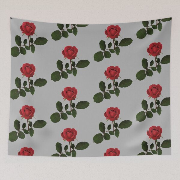 Item preview, Beautiful Red Rose with Green Leaves designed and sold by darksteel101.
