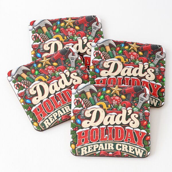 Item preview, Dads Holiday Repair Crew Funny Dad Toolbox Christmas designed and sold by 198tees.