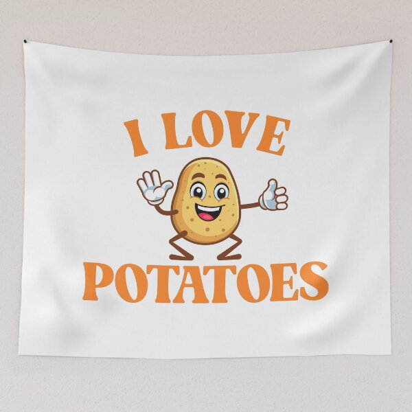 Item preview, I Love Potatoes - Funny Food Design  designed and sold by Vector-Artist.