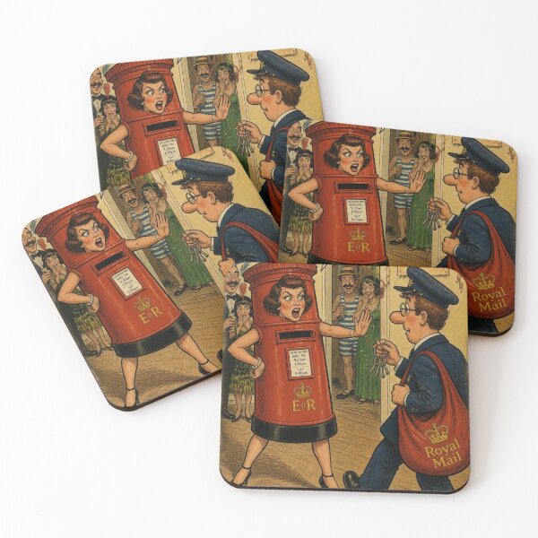Item preview, Seaside Postcard: Fancy Dress Postbox designed and sold by halibutgoatramb.
