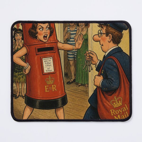 Item preview, Seaside Postcard: Fancy Dress Postbox designed and sold by halibutgoatramb.