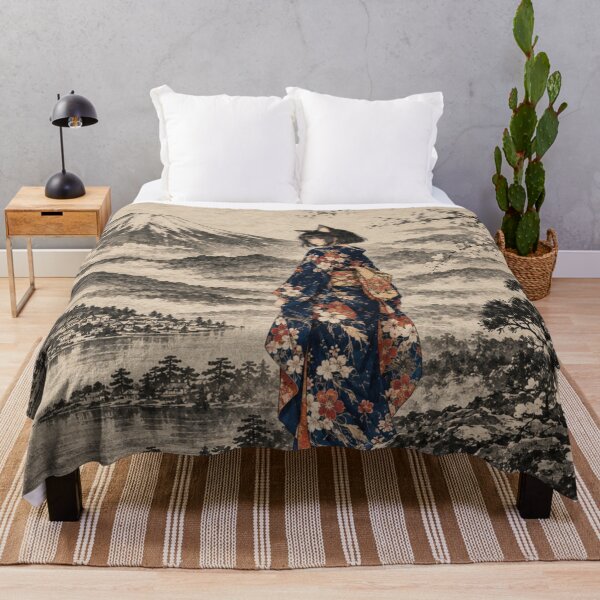 Item preview, Nekomimi Kimono Girl under Mt. Fuji designed and sold by Komatoya.
