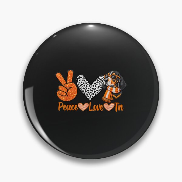Item preview, Peace Love Tn Hound Orange Tennessee Dog Lover Gifts designed and sold by abig-eiyana.