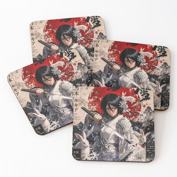 Item preview, Winter Soul Guardian – Black Haired Samurai Woman Japanese Snow Warrior Art designed and sold by Dyan4.
