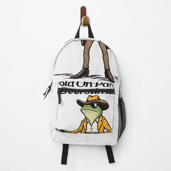 Item preview, Hold On Partner Cowboy I'm Overstimulated Frog Funny Western Meme Humor designed and sold by ChezasInspira.