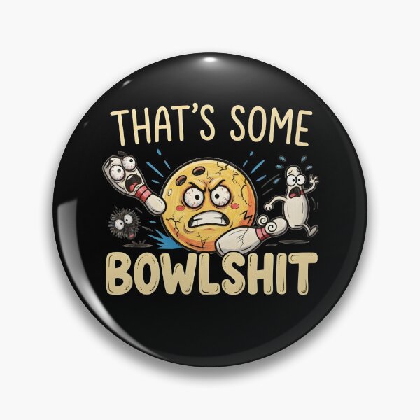 Artikelvorschau, Das ist echt krass – Lustiger Bowling-Cartoon mit einer wütenden Bowlingkugel entworfen und verkauft von ZyziowskyArt.