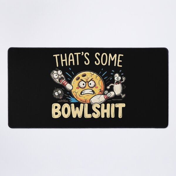 Item preview, That's Some Bowlshit – Angry Bowling Ball Funny Bowling Cartoon designed and sold by ZyziowskyArt.