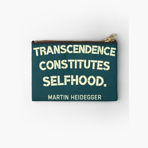 Item preview, Martin Heidegger quote: Transcendence constitutes selfhood. designed and sold by artbleed.