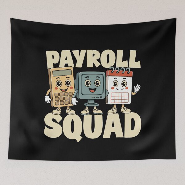 Aperçu de l'œuvre Payroll Squad Calculatrice Ordinateur Calendrier créée et vendue par MizoX7.