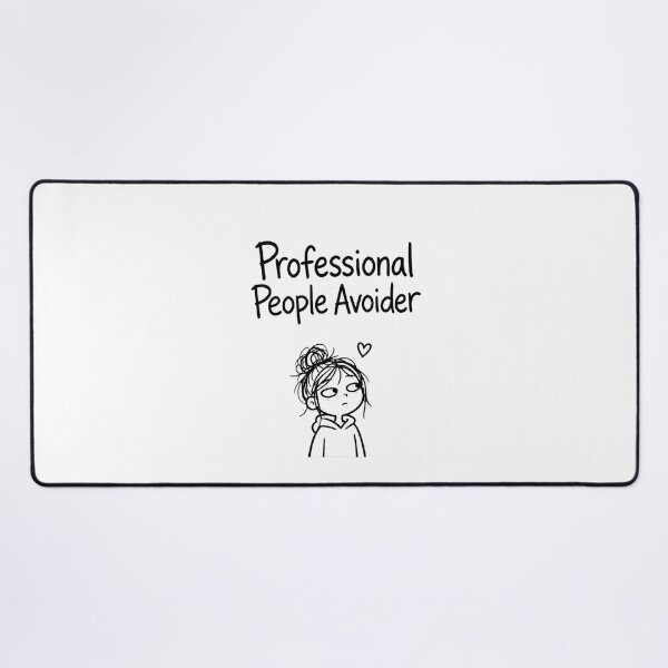 Item preview, Professional People Avoider Messy Bun Girl - Funny Introvert Antisocial Doodle Gen Z Humor designed and sold by TRIION.