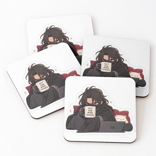 Item preview, Just One More Episode – Cozy Villain Sticker designed and sold by Mellow mischief.