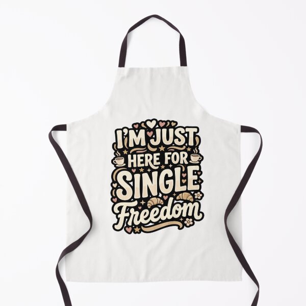 Item preview, Single I’m Just Here For The Freedom Life Anti Dating Humor Gift for Singles designed and sold by AmeliaShirts.