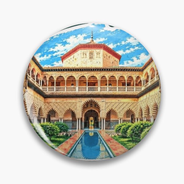 Artikelvorschau, Alcázar von Sevilla – Vintage-Reisekunst entworfen und verkauft von clarkfraser.