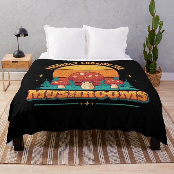 Item preview, Divertido cazador de setas recolectando al atardecer retro designed and sold by Fine Art California.