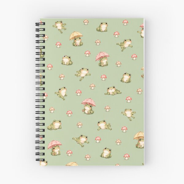 Item preview, Little Frogs – Cute Frogs & Mushrooms Pastel Pattern designed and sold by HO•Designs.