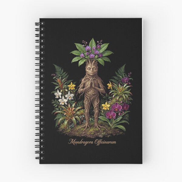 Item preview, Dark Botanical Mandragora Officinarum, Mandrake Herbal Illustration III designed and sold by Yaremchuk.