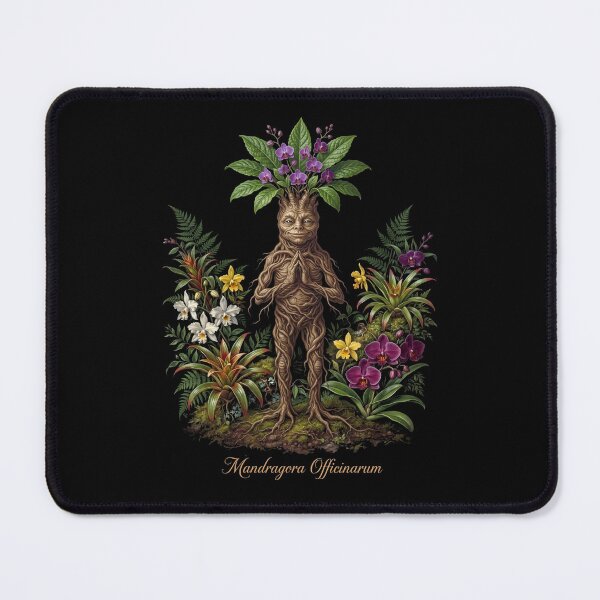 Item preview, Dark Botanical Mandragora Officinarum, Mandrake Herbal Illustration III designed and sold by Yaremchuk.