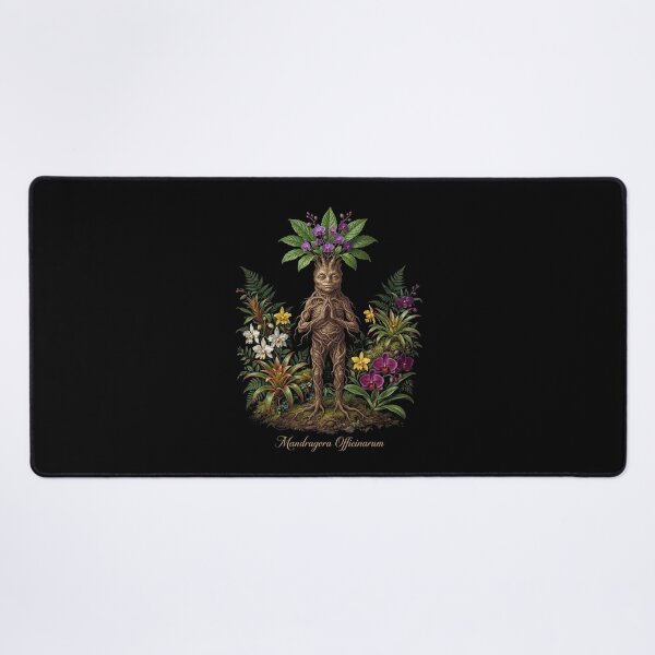 Item preview, Dark Botanical Mandragora Officinarum, Mandrake Herbal Illustration III designed and sold by Yaremchuk.