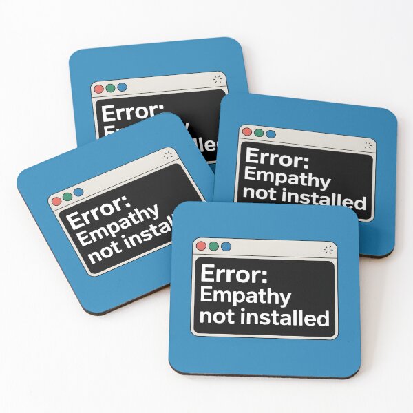Item preview, Error: Empathy Not Installed – Funny AI Tech Humor Design designed and sold by Jollys-ArtShop.