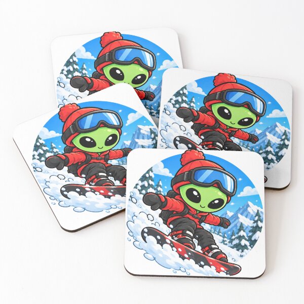Item preview, Alien Snowboarder | Cosmic Winter designed and sold by fedetrev.