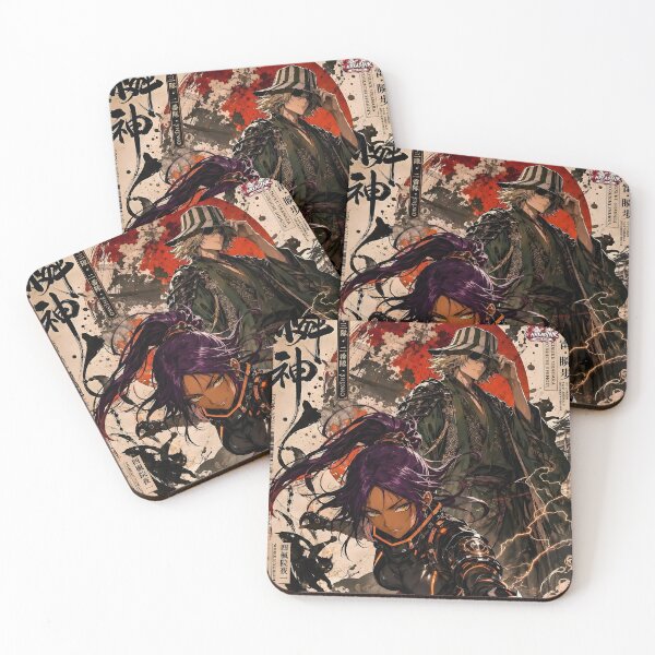 Item preview, Shadow Lightning Warrior – Purple Haired Ninja Samurai Japanese Inspired Art designed and sold by Dyan4.