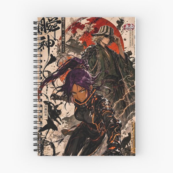 Item preview, Shadow Lightning Warrior – Purple Haired Ninja Samurai Japanese Inspired Art designed and sold by Dyan4.