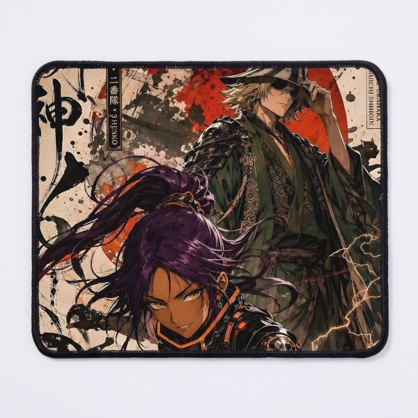 Item preview, Shadow Lightning Warrior – Purple Haired Ninja Samurai Japanese Inspired Art designed and sold by Dyan4.