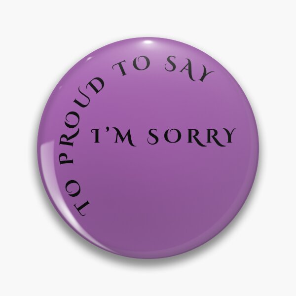 Item preview, Proud To Say I'm Sorry Typography Art designed and sold by Tobietales.