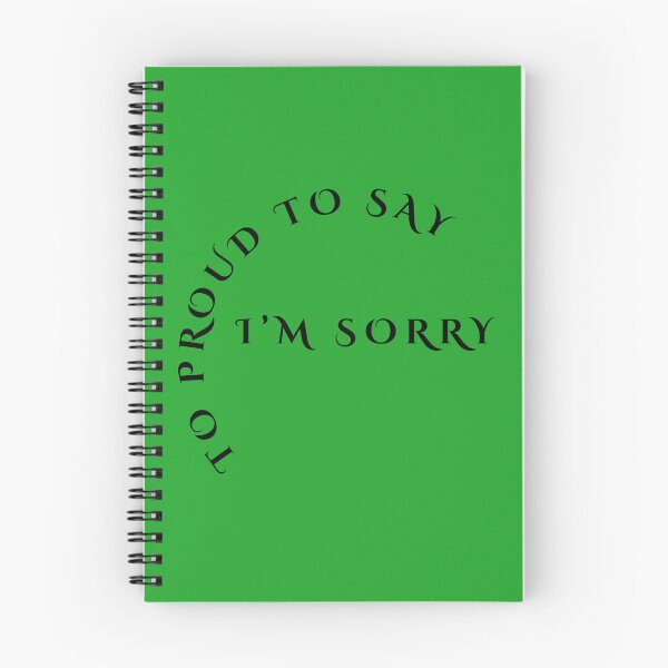 Item preview, Proud To Say I'm Sorry Typography Art designed and sold by Tobietales.