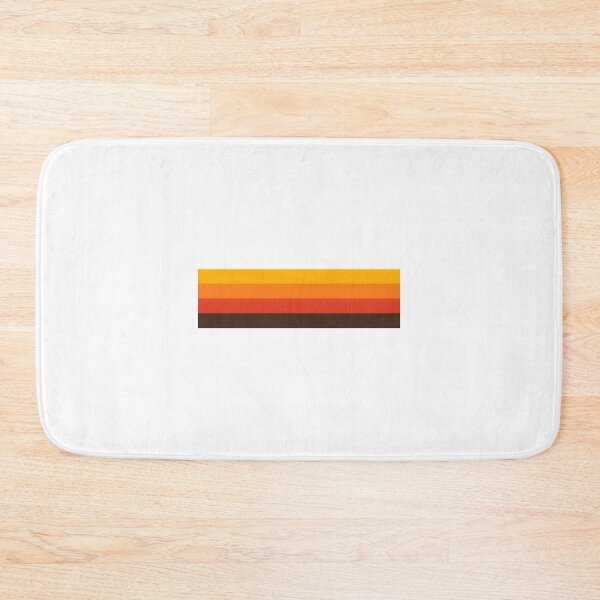 Item preview, Yellow Orange Red Brown Sunset Stripes Abstract Design designed and sold by artistrosie.